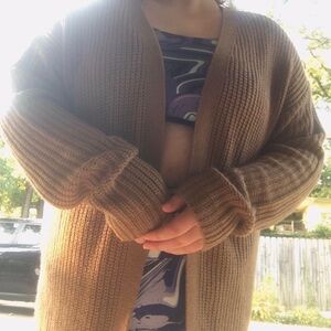 Harlow and Rose Oversize Lace Back Cardigan